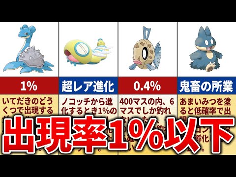 出現率が低すぎたポケモン20選【歴代ポケモン】