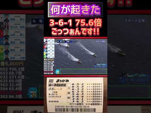 75.6倍に5,000張りはデカい！【競艇・ボートレース】