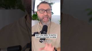 Why you need to batch create content in 2025! #contentcreationtips #socialmediatips