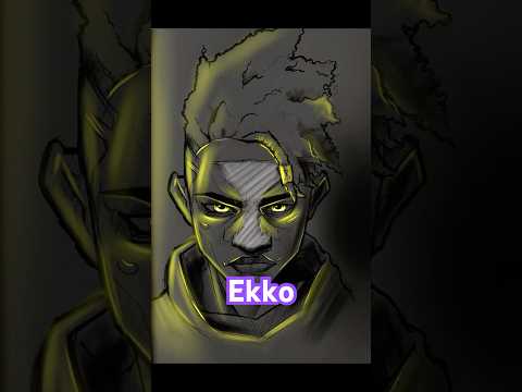 Ekko Firelight Glow art Arcane #arcane #arcanefanart #ekko #glowart #art #digitalart #leagueoflegend