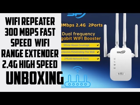 Wifi repeater 300 mbps fast speed Wifi range extender 2.4g high speed( Unboxing)