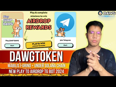 DawgToken - New Play 2 Airdrop TG Bot & Meme Token Under Solana | Madali lang i-Grind | Review