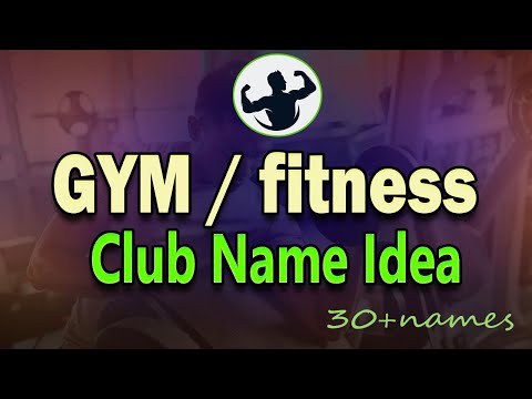 GYM  Business Name Idea. Fitness Club name idea. Gymnasium Business name. Health Spa name idea.