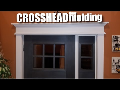 How to build crosshead trim for a door - Craftsman door molding