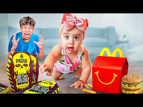 BABY Decides what we EAT for a Day!