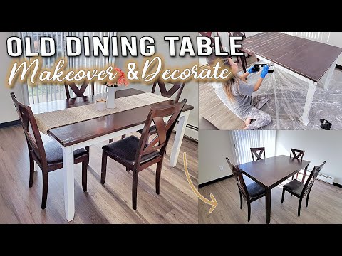 TABLE MAKEOVER ON A BUDGET | DECORATING IDEAS | DIY REFINISH FURNITURE TRANSFORMATION