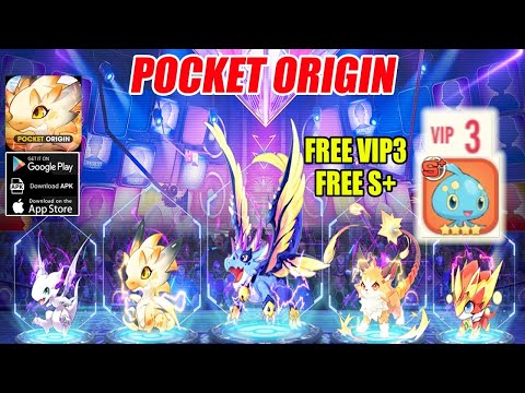 Pocket Origin Gameplay - Free VIP3 & S+ Pokemon RPG Android iOS