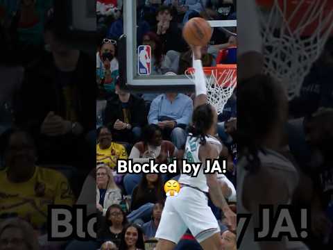 Ja Morant gets up for the BIG BLOCK! 👀😤|#Shorts