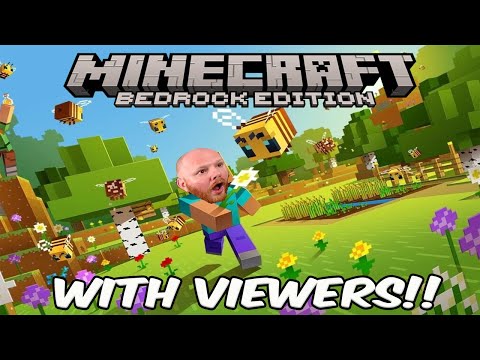 🔴LIVE MINECRAFT BEDROCK WITH VIEWERS! - A WHOLE NEW WOOOOORLD! CONTINUED! #minecraft #shortsfeed