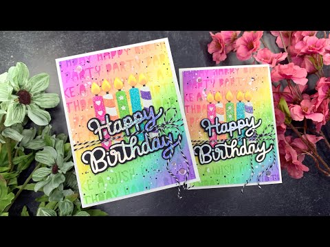 Rainbow Birthday Cards | Pretty Pink Posh