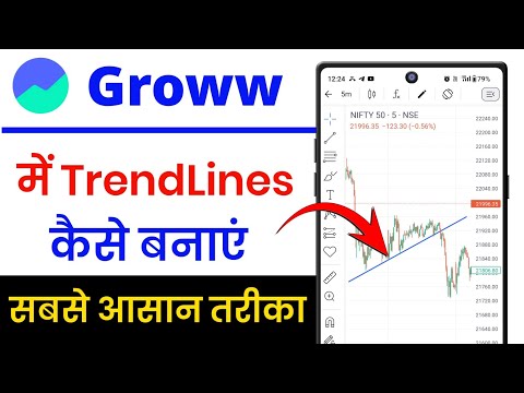 groww me trendline kaise banaye !! how to draw trend lines in grow !! trendline kaise banaye