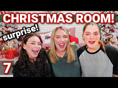 SURPRISE! TEEN GIRLS CHRISTMAS BEDROOM MAKEOVER 2023