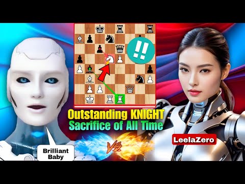 NEW Stockfish 17 BRILLIANTLY SACRIFICED His Knight Against LeelaZero Like No One | Chess Strategy