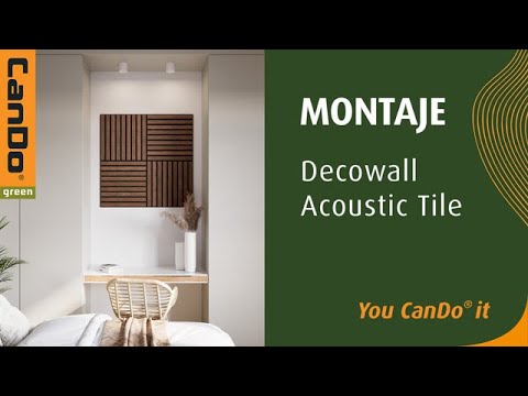 CanDo green Decowall Acoustic Tile - Montaje ES