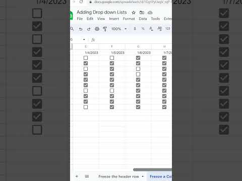 Google Sheets Tips: Freezing Header Rows & Columns for Easy Navigation #googlesheets #Headerrow