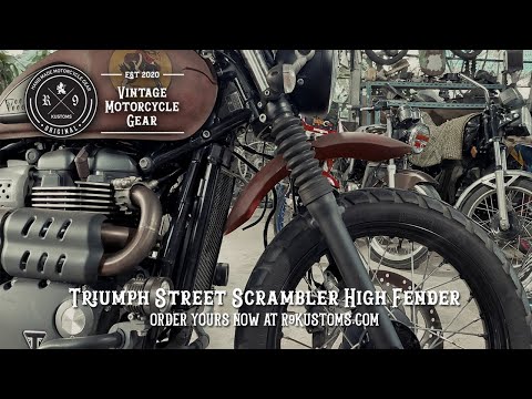 Triumph Street Scrambler High Fender Conversion