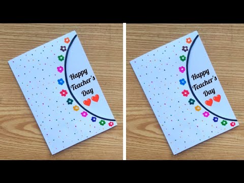 How to make Teacher's day card ideas/ DIY Teacher's day greeting Card/Teacher's day card 2024