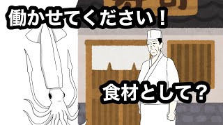 【アニメ】寿司職人になりたいイカ