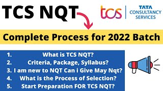 TCS NQT Complete Process for 2022 Batch(From 2019 to 2022) | Tcs May nqt 2021 Pattern, Syllabus