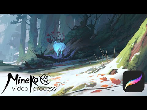 Mineko: light forest - video process