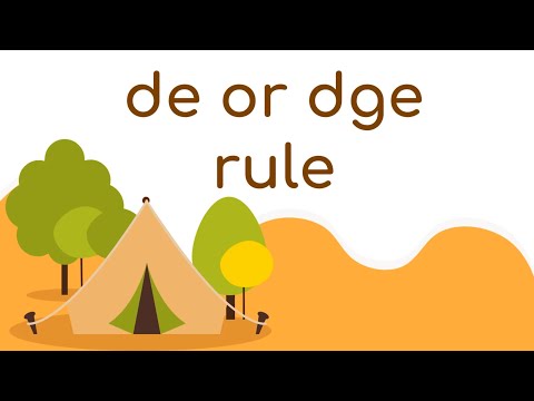 Jolly Phonics spelling rules | ge or dge rule|  Spelling rules in English