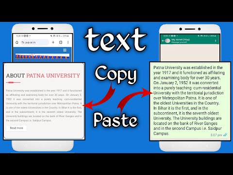 Copy Paste Kaise Kare Mobile Se | How To Copy Paste Text In Whatsapp, Mobile Me Text Copy Kaise Kare