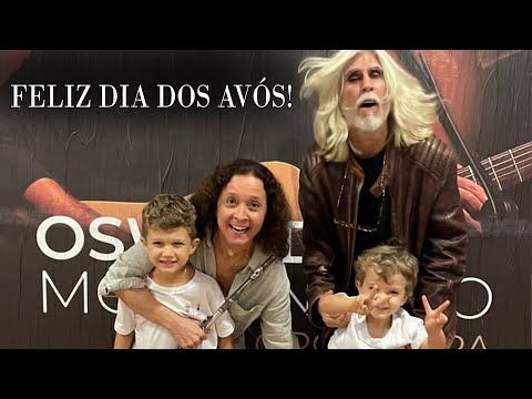 FELIZ DIA DOS AVÓS! Oswaldo Montenegro e Madalena Salles com seus netinhos.