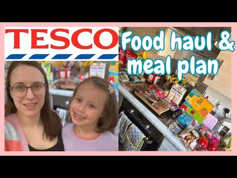 TESCO FOOD HAUL & MEAL PLAN FOR FAMILY OF 4 | GROCERY HAUL UK