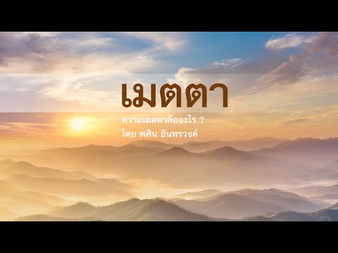 ความเมตตาคืออะไร ? | พศิน อินทรวงค์