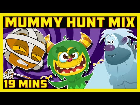 Monster Hunt Song Mix: Mummy,  Monster, Yeti Hunt, Freeze Dance