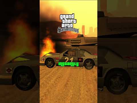 What Happens When Car, Bus and Tank hits Tank in GTA San Andreas #gta #gtasanandreas #gtasan