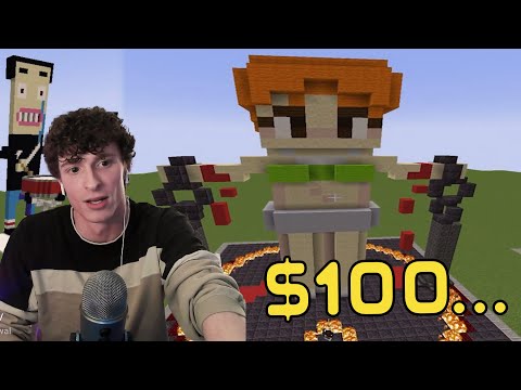 My Viewers Competed in a Minecraft Building Competition for $100...