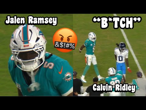 Jalen Ramsey ‘SONNED’ Calvin Ridley 👀 Dolphins vs Titans 2024 highlights (WR vs CB)