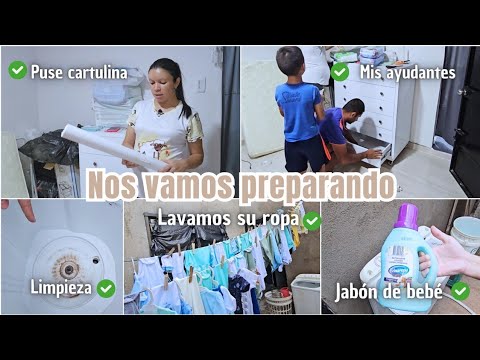 LAVANDO LA ROPA DEL BEBÉ  🩵 ORGANIZANDO EL ESPACIO Y TODO LO QUE FALTA