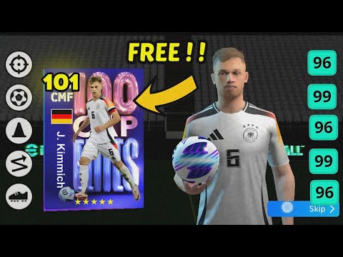 HOW TO TRAIN 101 RATED KIMMICH TO MAX LEVEL|5 STAR NOMINATING CONTRACT|EFOOTBALL 2024 MOBILE