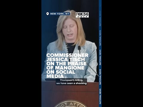 Commissioner Jessica Tisch on the praise of Mangione on social media