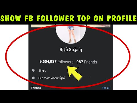 how to show followers on on top of facebook profile (2024 new update) || Enable fb follower option