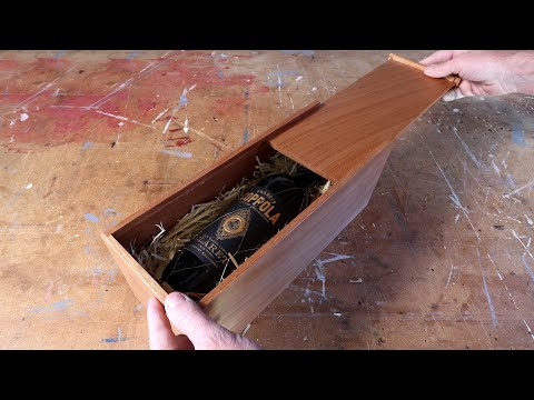 Mahogany Wine Bottle Gift Box #shorts