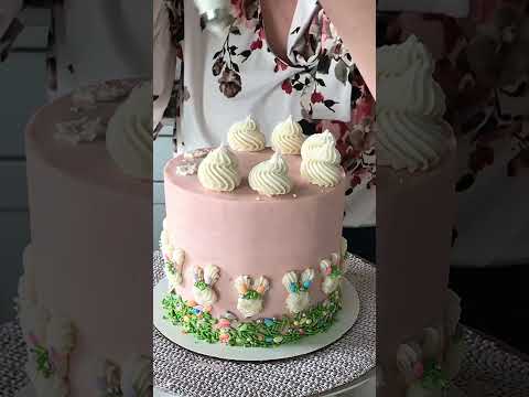 A fun Easter cake idea! #baking #cakevideo #cakedecorating