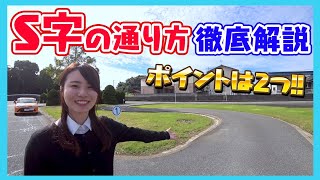 【S字の通り方】教習所に通う人必見！現役指導員が徹底解説します！