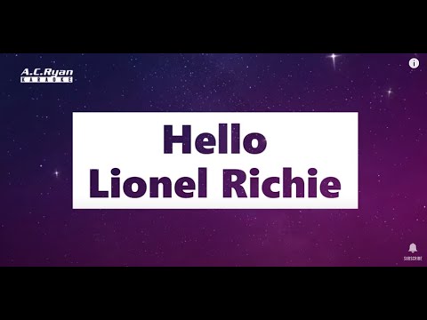 Hello - Lionel Richie (Karaoke Version)