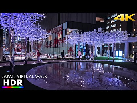 Japan - Tokyo Shibuya Sakura Stage Walking Tour • 4K HDR