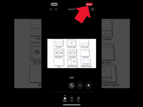 How to revert edited image in iphone?