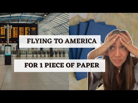 Flying to America Vlog : Returning to America for 1 Piece of Paper for The Spain Digital Nomad Visa