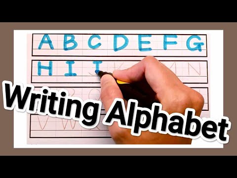 Writing Alphabet Letters for Kids 〡Learn abc Alphabet in 1 min 〡 Uppercase letters〡一起學習-手寫英文字母大寫