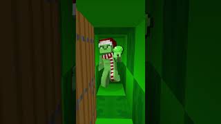 Christmas Doors Lead🎅 To Los Pinguinos🐧 vs Circus Pomni🎪 x Sprunki💚 - OHIO End🎄 #minecraft #shorts