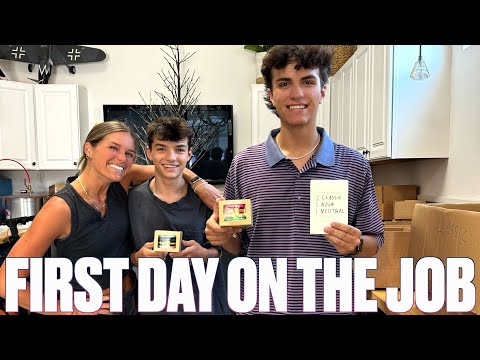 PUTTING IN WORK ON LABOR DAY | OUR KIDS FIRST REAL PAYING JOB