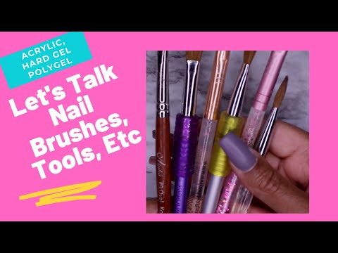 Let's talk Nail Brushes and Tools | Hard Gel, Acrylic, Polygel