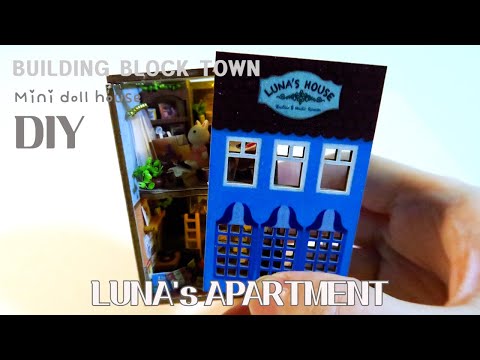 DIY Miniature Dollhouse Kit/ LUNA'S APARTMENT / 루나의 아파트 / miniature minirose 미니어처 미니로즈