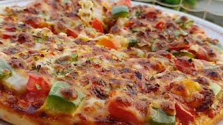 Pizza Recipe / Veggie Pizza How to make home made pizza at home